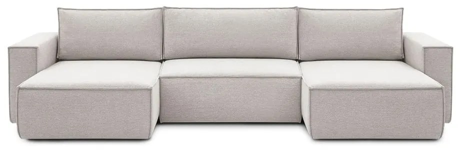 Бежов ъглов U-образен диван Nihad - Bobochic Paris