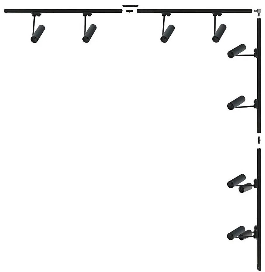 Zuma Line 3586 - Точково осветително тяло за шинна система LISA 8xGU10/35W/230V черно