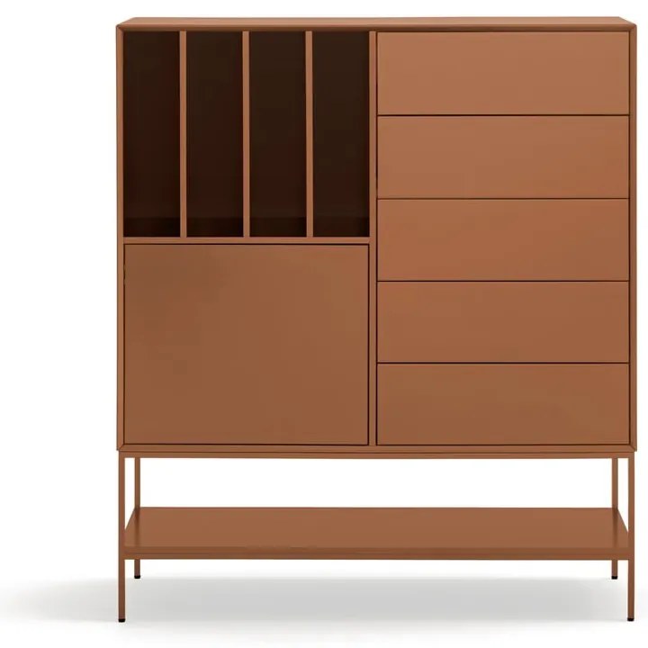 Шкафче в тухлен цвят 120x140x45 cm Platt – Teulat