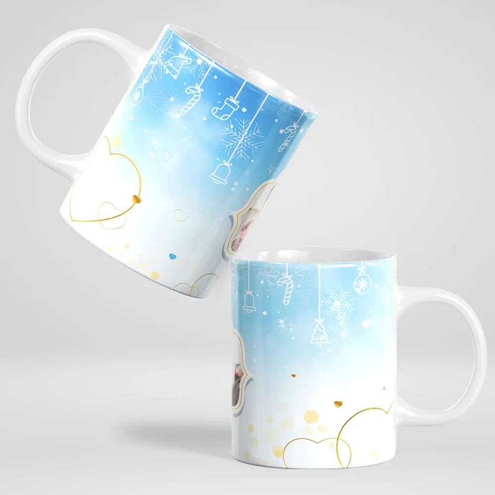 Коледна чаша със снимка - Зимни моменти