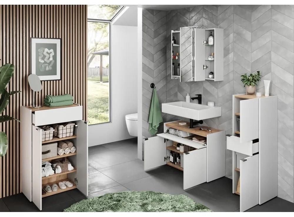 Бял шкаф за мивка 80x60 cm Forano – Germania