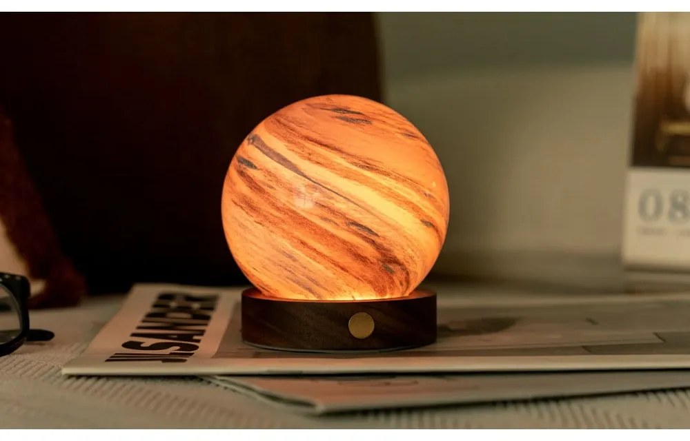 Кафява/в тъмно естествен цвят светлинна декорация с USB ø 8 cm Polar Cloud – Gingko