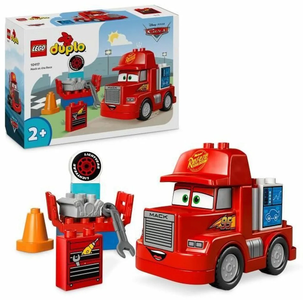 Строителна Игра Lego DUPLO 10417 Disney and Pixar Cars Mack Race Многоцветен