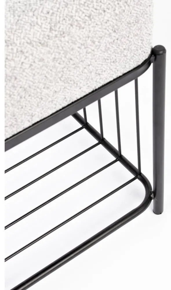 Светлосива табуретка Milou – White Label