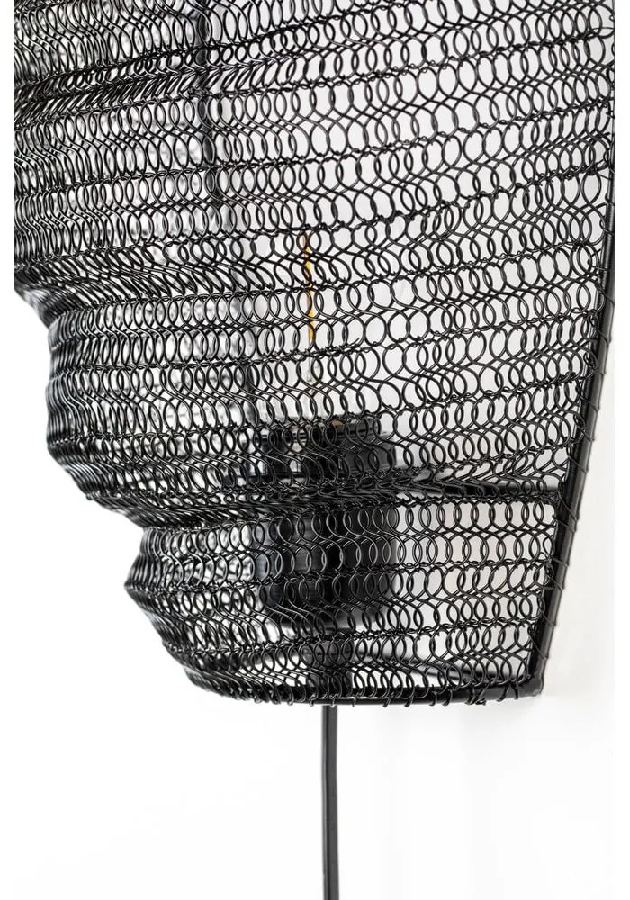 Черна стенна лампа Lena - White Label