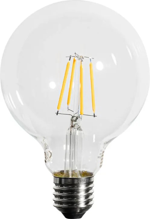 Комплект от 5 LED крушки E27 с 3-степенно димиране G95 4W 450 lm 2700K