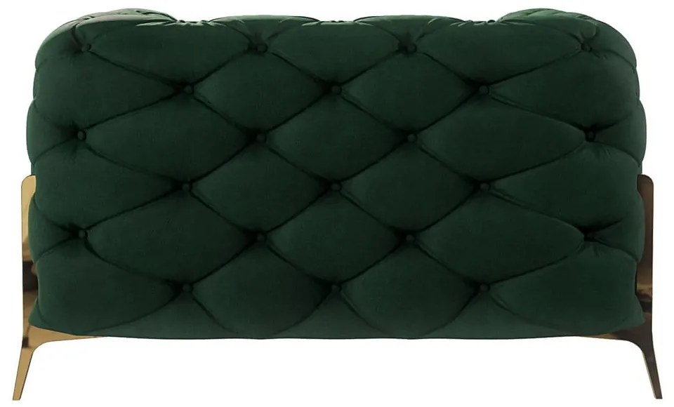 Тъмнозелено кадифено кресло Chelsea Bis – Ropez