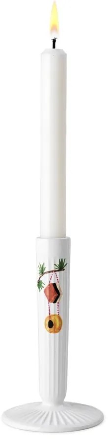 Бял керамичен коледен свещник, височина 16 cm Hammershøi - Kähler Design