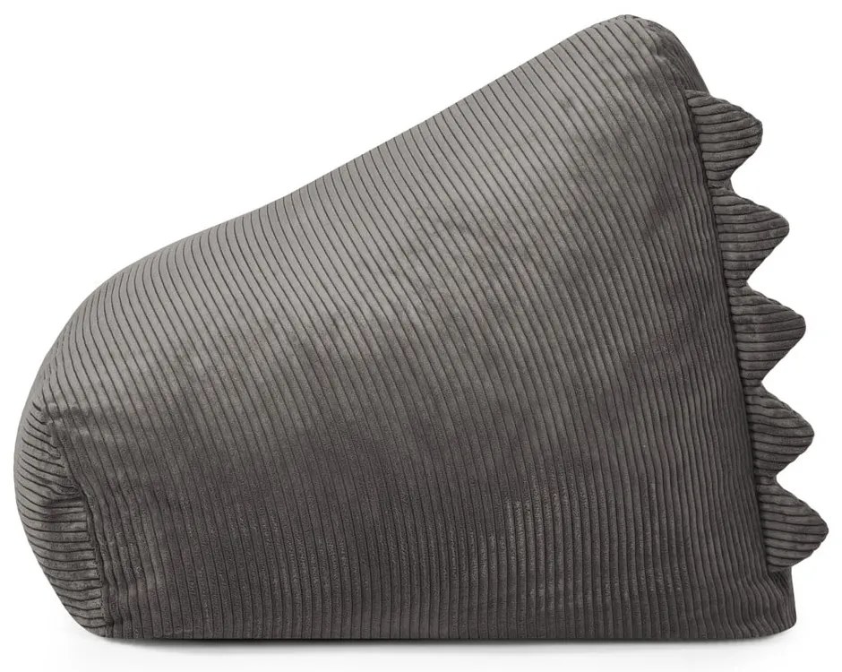 Тъмнокафяв детски пуф от рипсено кадифе Snug 80 Dragon – SLOWDOWN