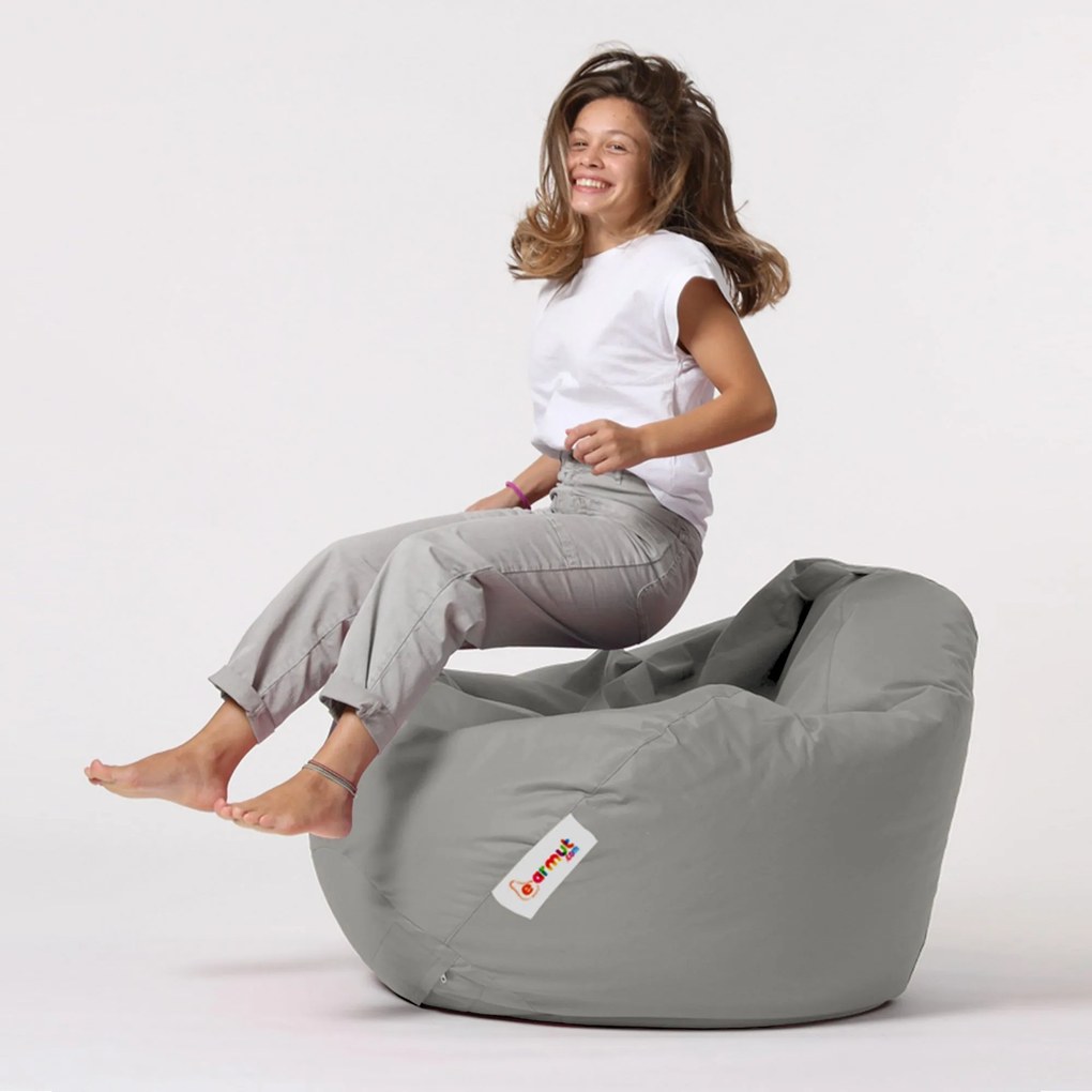 Градински пуф Premium XXL, цвят Сив