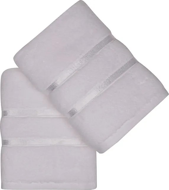 Комплект от 2 бели памучни кърпи , 50 x 90 cm Dolce - Foutastic