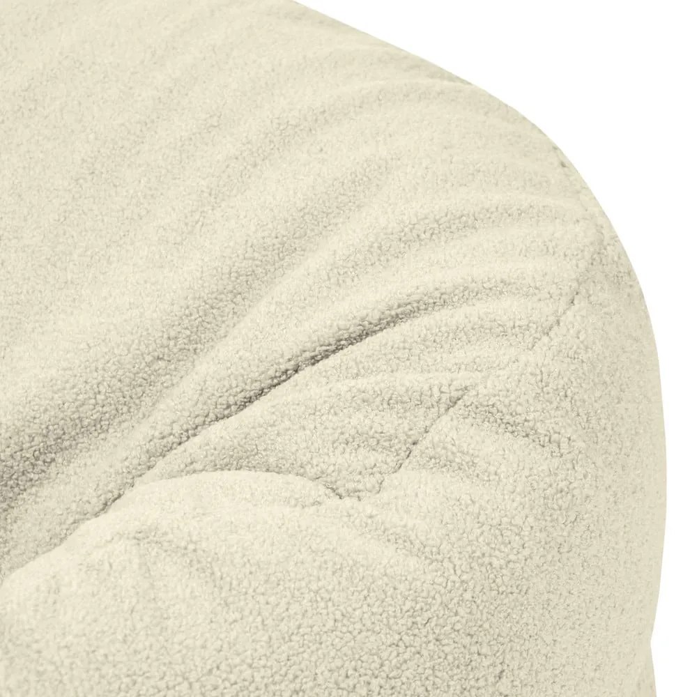 Кремав детски пуф от букле Roll 80 – SLOWDOWN