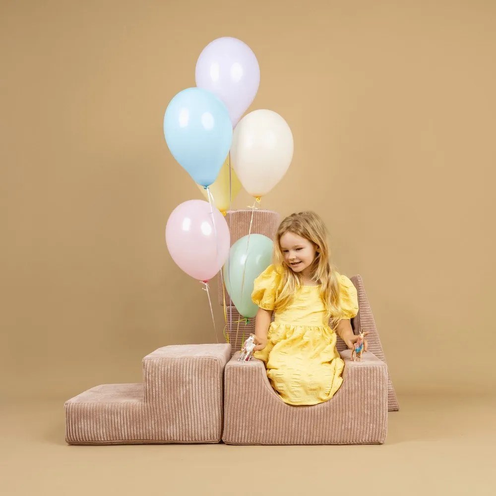 Велурена катерушка от пяна в цвят каки 250x45x30 cm Montessori – Meowbaby