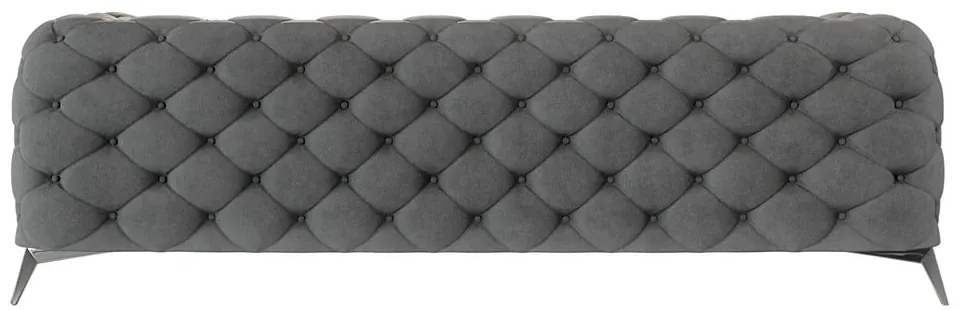 Сив кадифен диван 243 cm Chelsea – Ropez