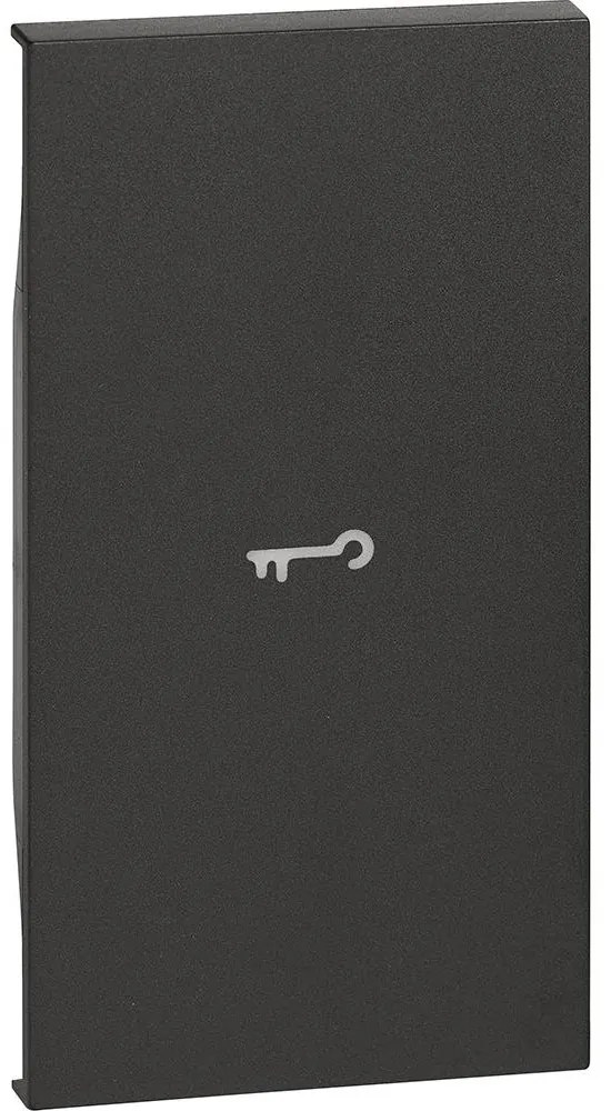 BTICINO KG01M2F - Лицев панел със символ ключ, черен 2M  Living now - KG01M2F