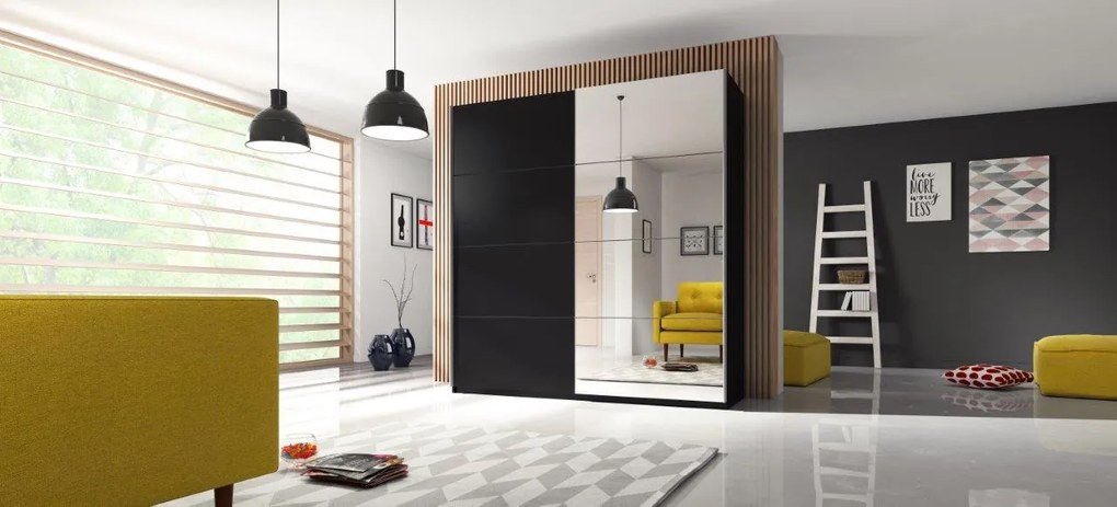 Плъзгаща се врата Delta II-120x61x210-Black