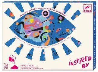 Djeco - Оцветяване с цветен пясък вдъхнови се от Vassily Kandinsky DJ09382