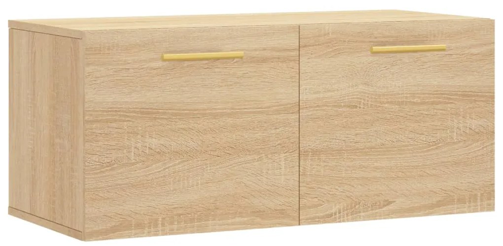 830063 vidaXL Стенен шкаф, дъб сонома, 80x36,5x35 см, инженерно дърво