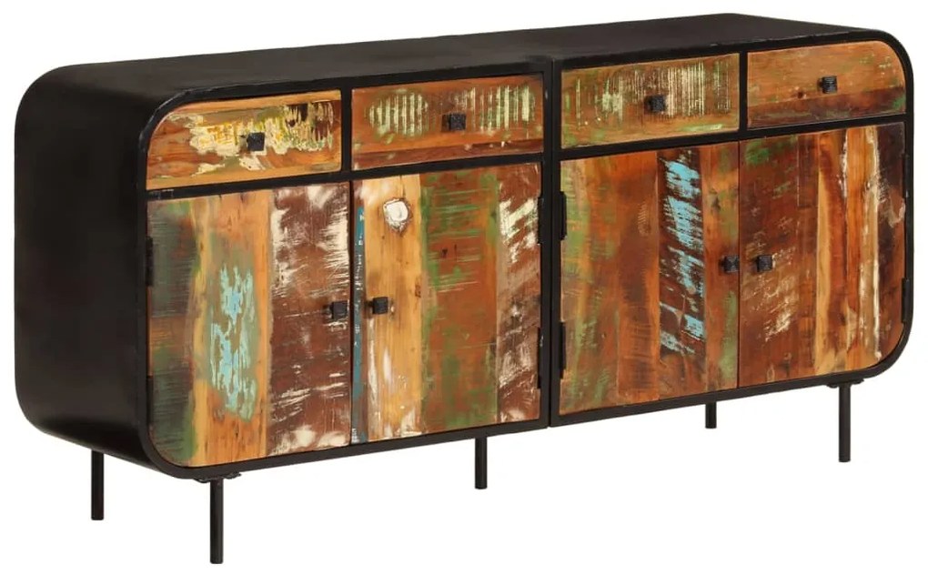 355845 vidaXL Бюфет 140x35x70 см регенерирано дърво масив и масив