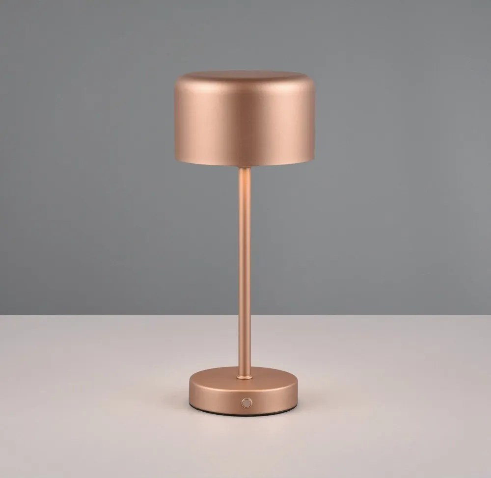 LED настолна лампа с възможност за димиране от мед (височина 30 cm) Jeff - Reality