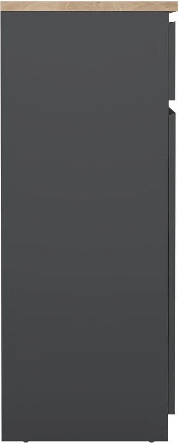Тъмносив скрин 80x100x40 cm Naia – Tvilum