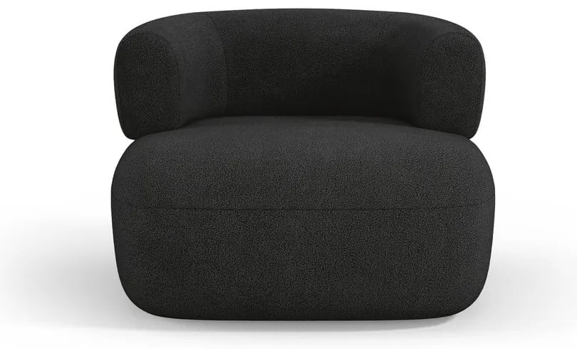 Черно кресло от плат букле Jenny – Micadoni Home