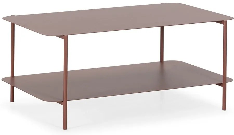 Теракотена метална масичка за кафе 58x90 cm Beatrix – MOME