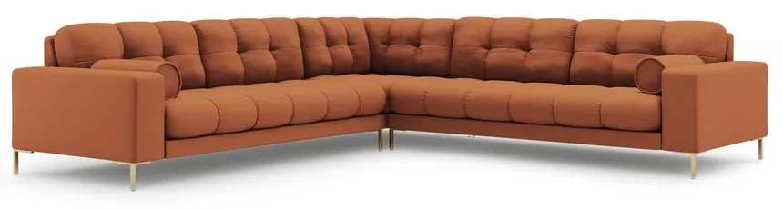 Ъглов диван в тухлен цвят (променлив) Bali – Cosmopolitan Design