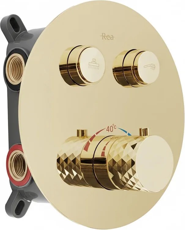 Душ система за вграждане Rea Lungo Diamond Gold+ BOX