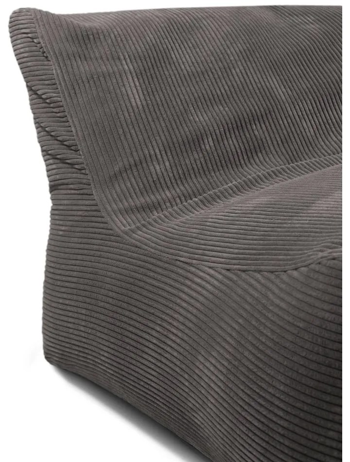 Тъмносив пуф от рипсено кадифе Sofa Lounge – SLOWDOWN