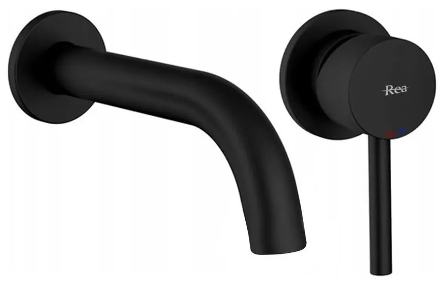 BAT-B0969 - Смесител за умивалник със скрит монтаж LUNGO, матово черен