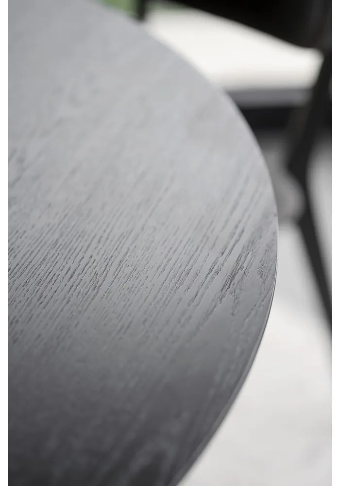 Кръгла маса за хранене с дъбов плот 120x120 cm Calverton - Rowico