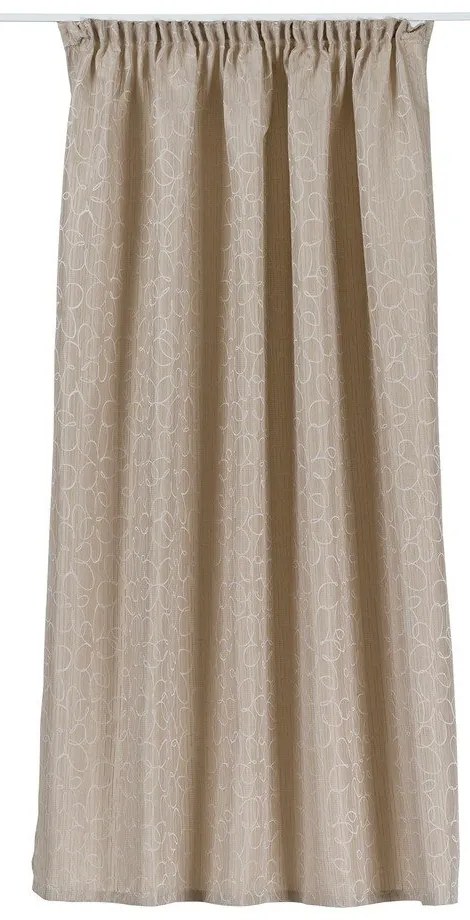 Бежова завеса 140x160 cm Florette - Mendola Fabrics