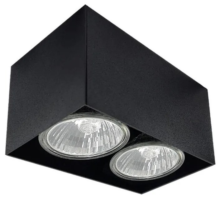 Brosline 1076 - Точково осветително тяло CAGE 2xGU10/10W/230V черно