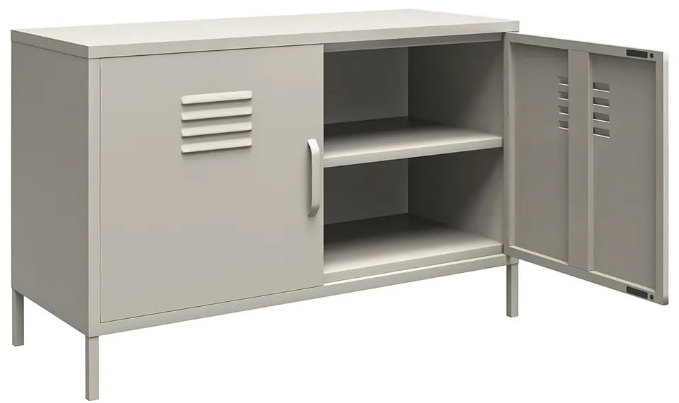 Кремаво метално шкафче 100x64 cm Bradford – Støraa