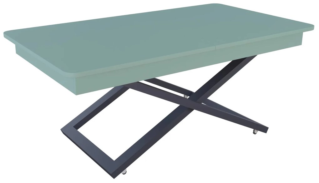 Разтегателна маса с повдигащ механизъм Барселона - МДФ мат дъск блу К097