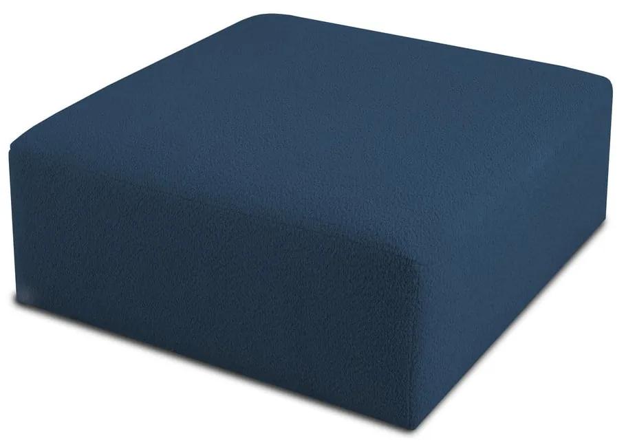 Тъмносин модулен диван от букле Roxy – Scandic