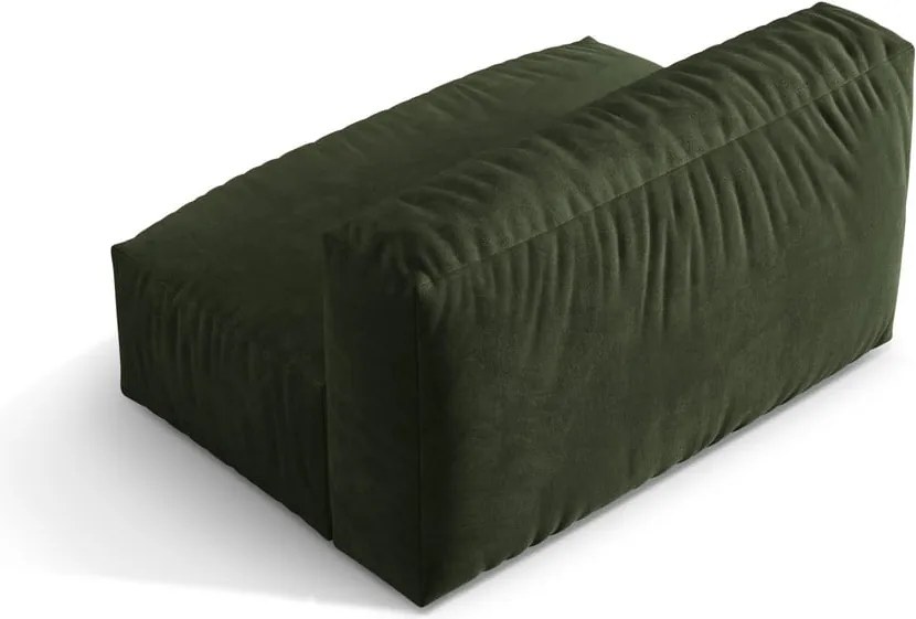 Зелен кадифен модул за диван (среден модул) Martina – Micadoni