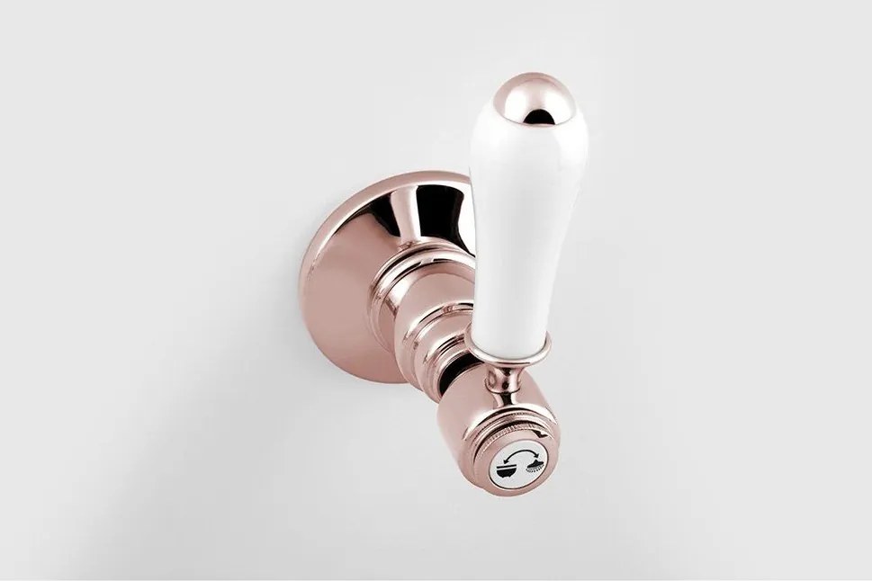 Розова вградена душ батерия (2 изхода) Antea – Sapho