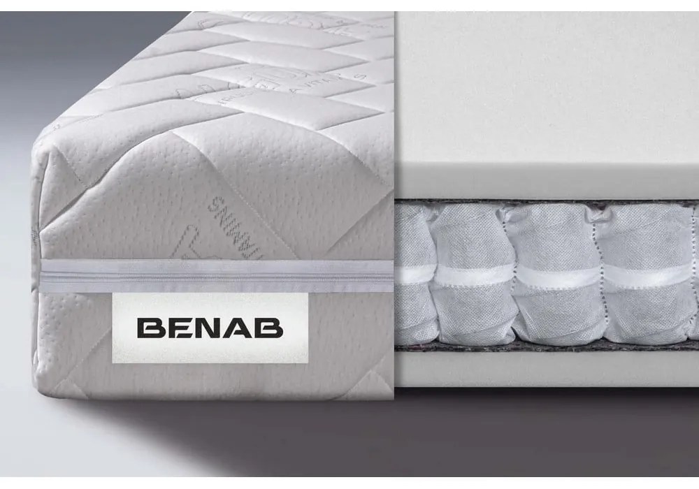 Твърд/средно твърд пружинен матрак с две лица 140x200 cm Comfort Flow – BENAB