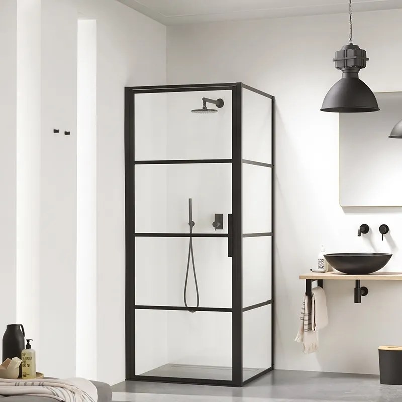 Индустриално висящо осветително тяло матово черно - Sicko