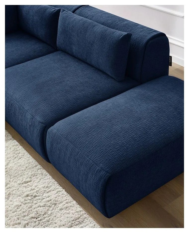 Тъмносин ъглов диван (променлив) Jeanne - Bobochic Paris