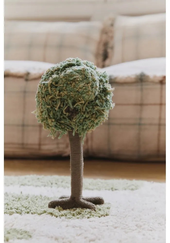 Памучно детско килимче за игра в зелен и кремав цвят 90x130 cm Hyde Park – Lorena Canals