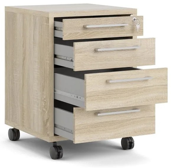 Заключващ се шкаф в дъбов декор в естествен цвят 48x68 cm Prima - Tvilum