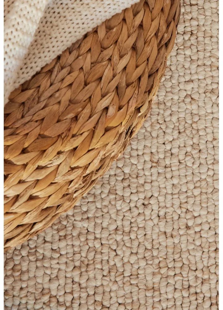 Кремав килим подходящ за пране 160x230 cm Rocco Cream – Elle Decoration