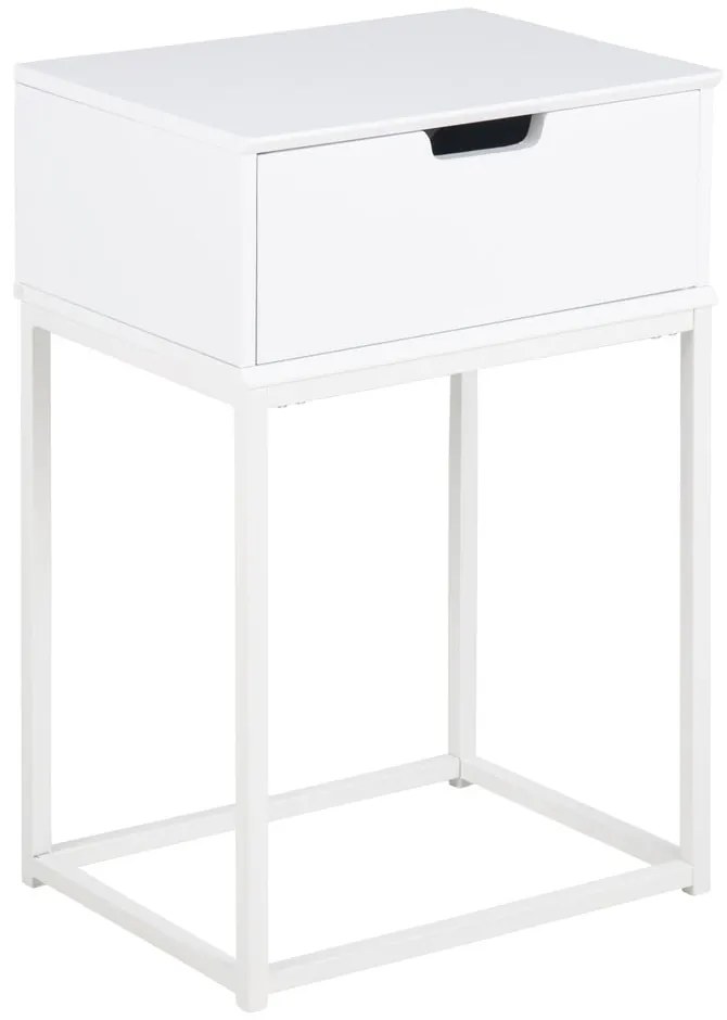 Бяло нощно шкафче Mitra - Actona
