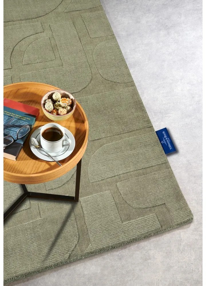 Зелен ръчно изработен вълнен килим 80x150 cm Alexis – Villeroy&Boch