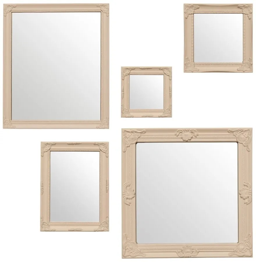 Огледала за стена в комплект от 5 броя в бароков стил - Premier Housewares