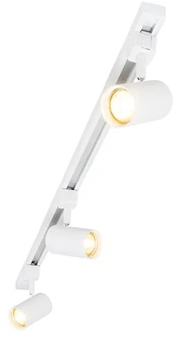 Модерна 1-фазова релсова система с 3 прожектора бяла - Jeana