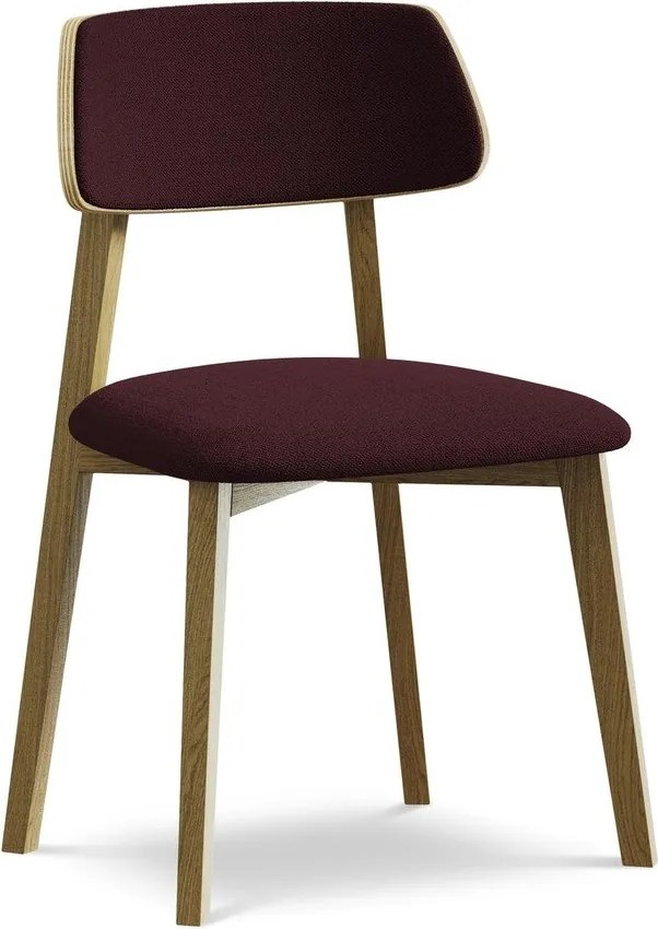 Бордо трапезен стол от масивна дървесина Niu – Makamii